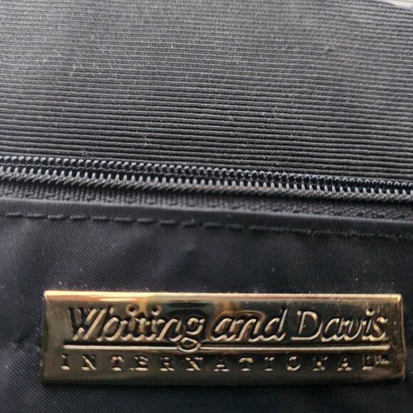 Women's Whiting and Davis International Vintage Black Fabric Evening Purse - Picture 5 of 9